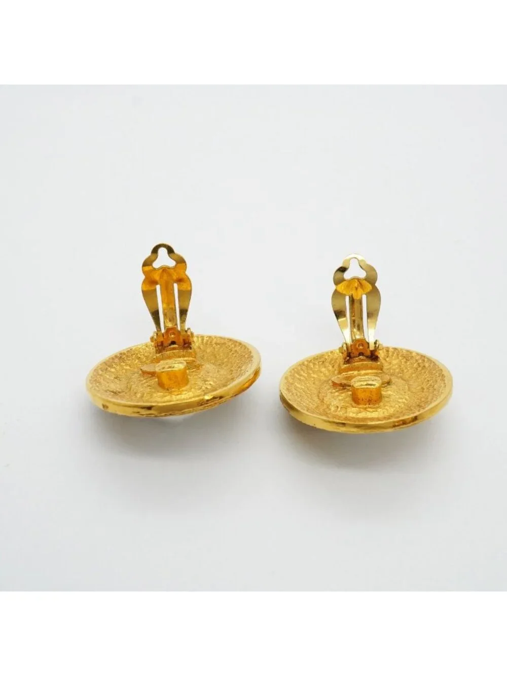 Chanel Earrings Vintage Round